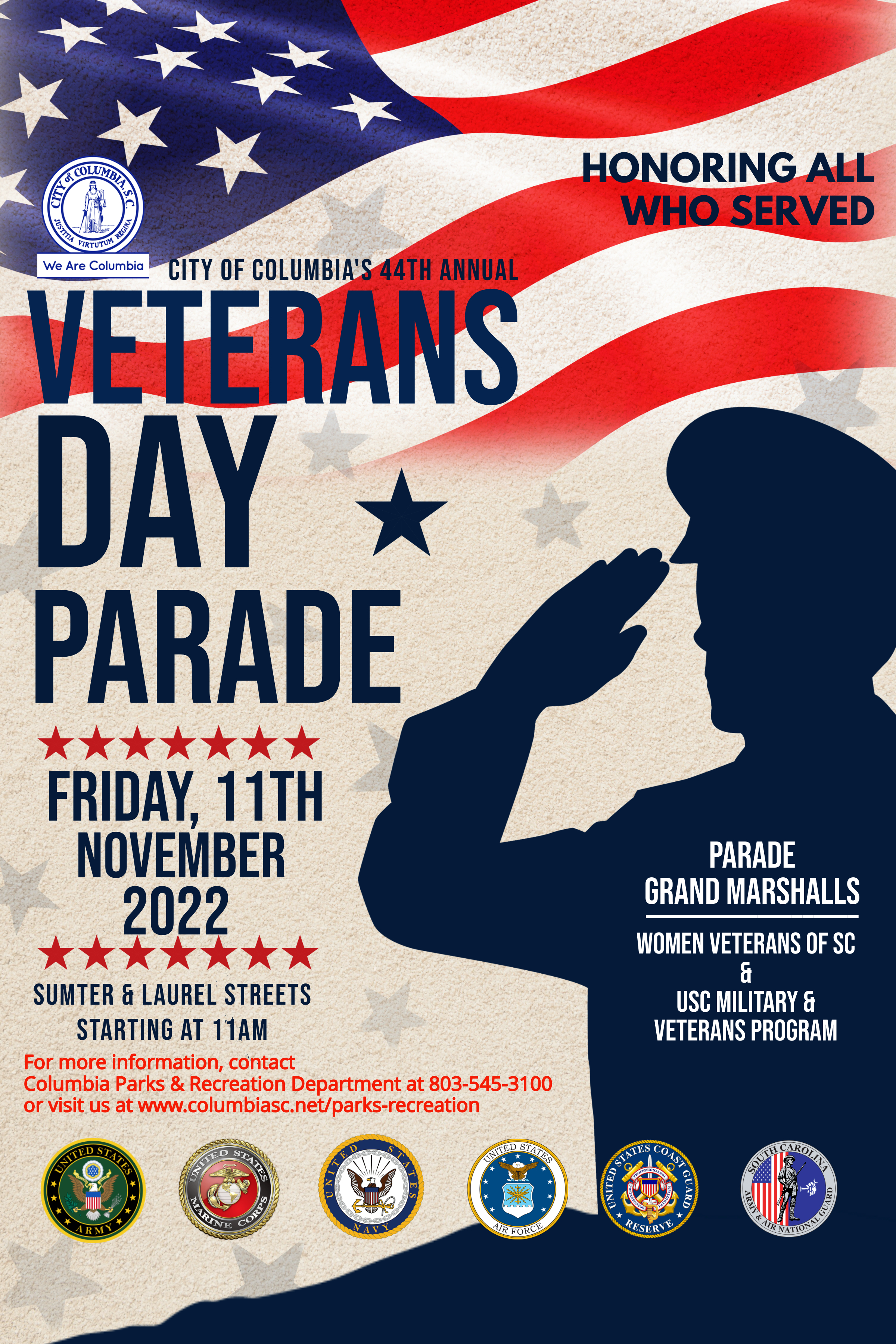 2022 Veterans Day Parade Flyer