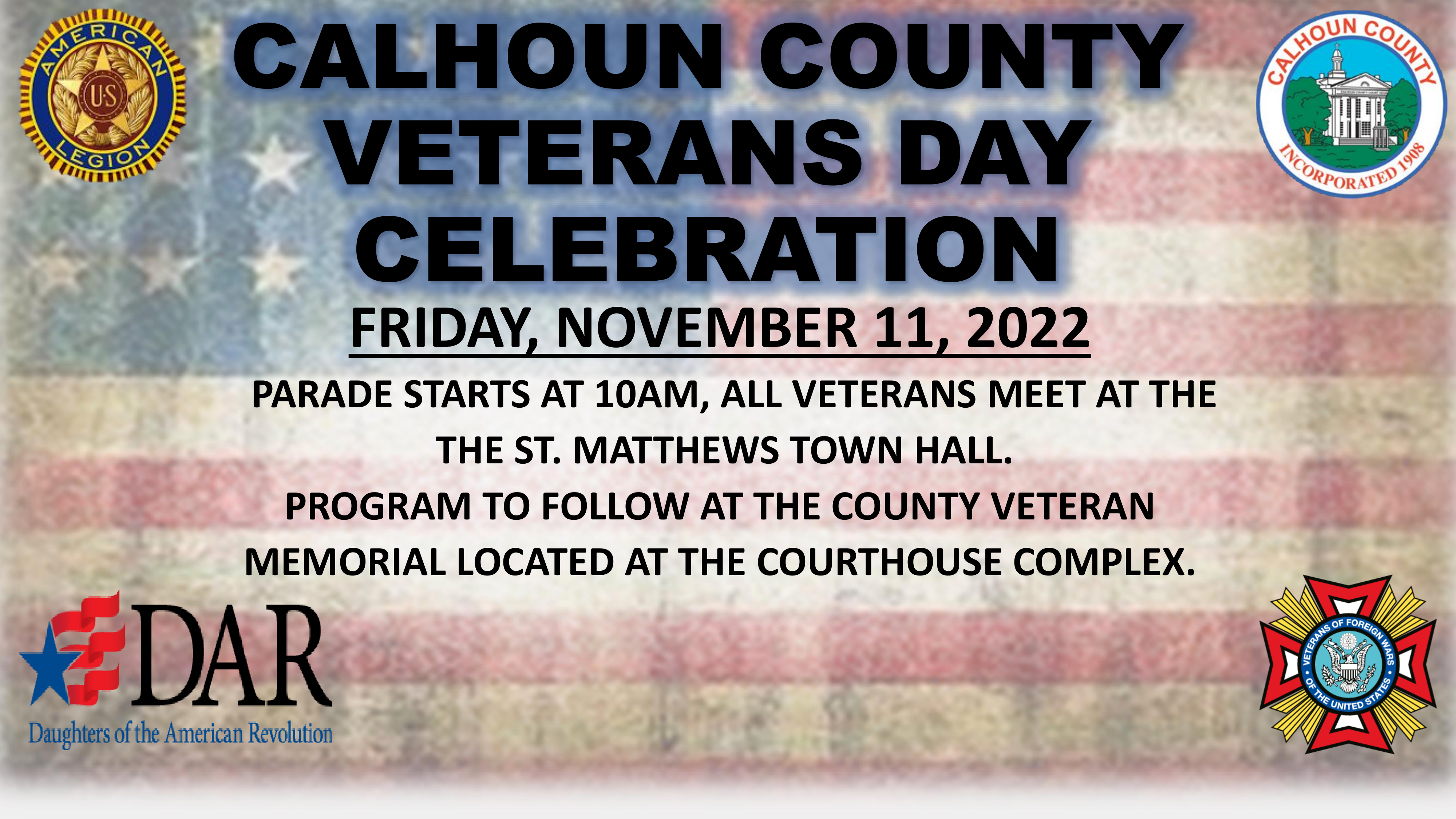 CALHOUN COUNTY VETERANS DAY