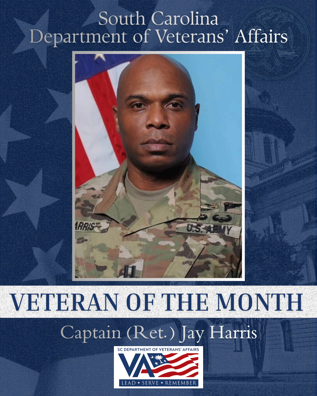 Captain (Ret.) Jay Harris VotM Graphic