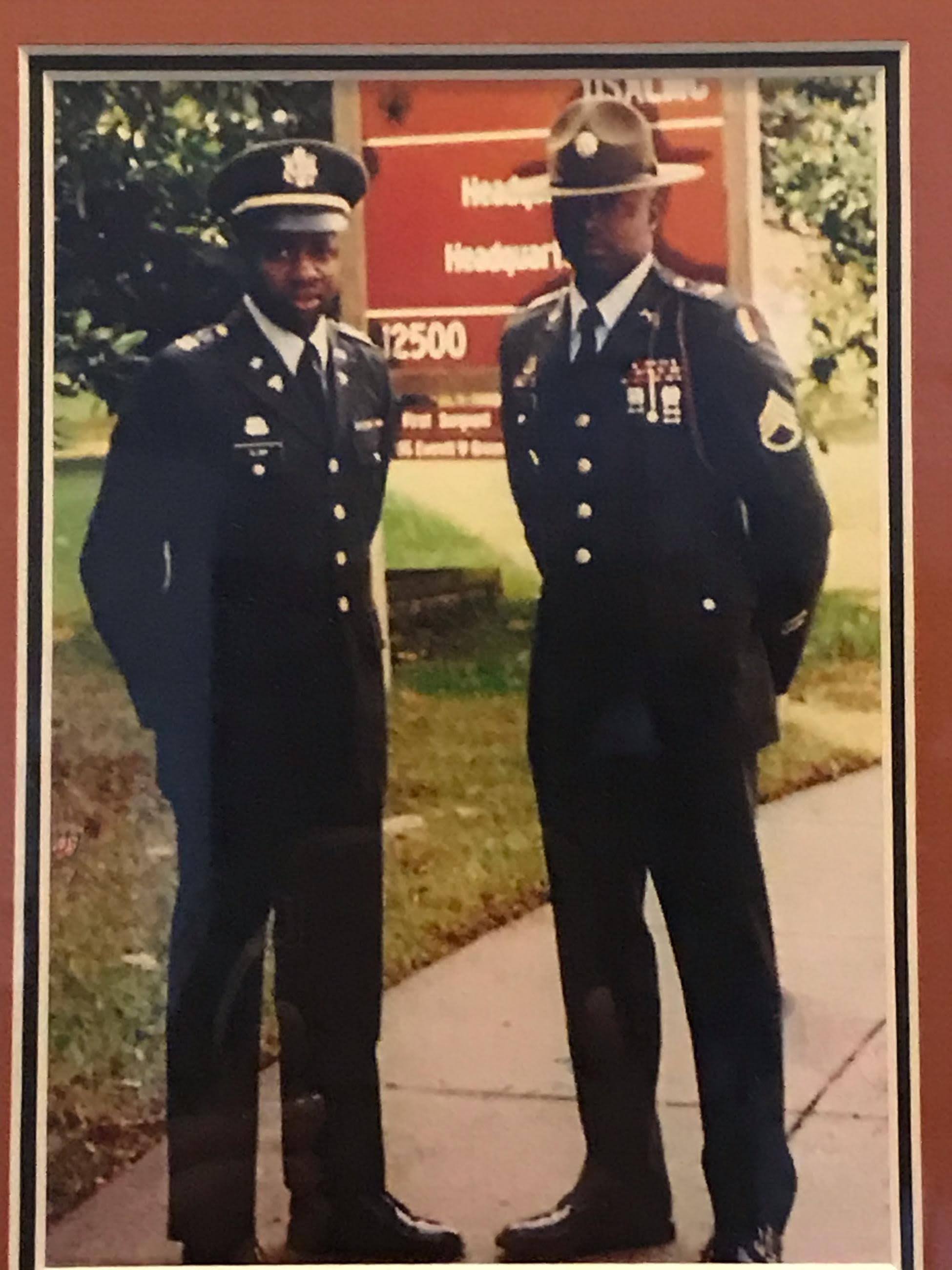 Command Sergeant Major Robert Clark and CPT Herbert Clark