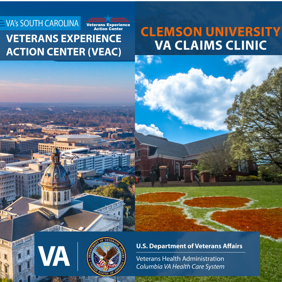 Clemson University VA Claims Clinic Event Graphic