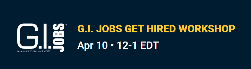 GI Jobs Get Hired Workshop
