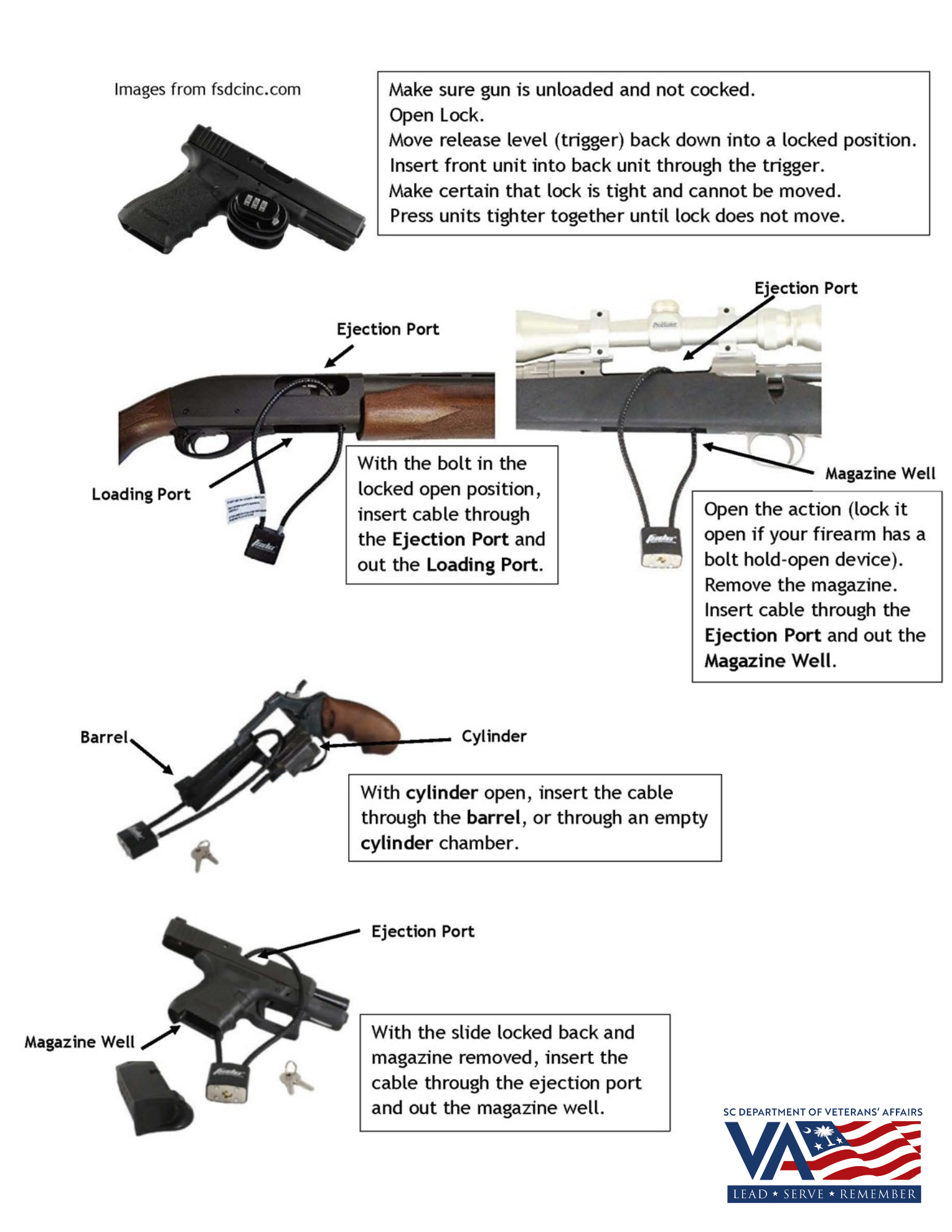 gun lock demonstration