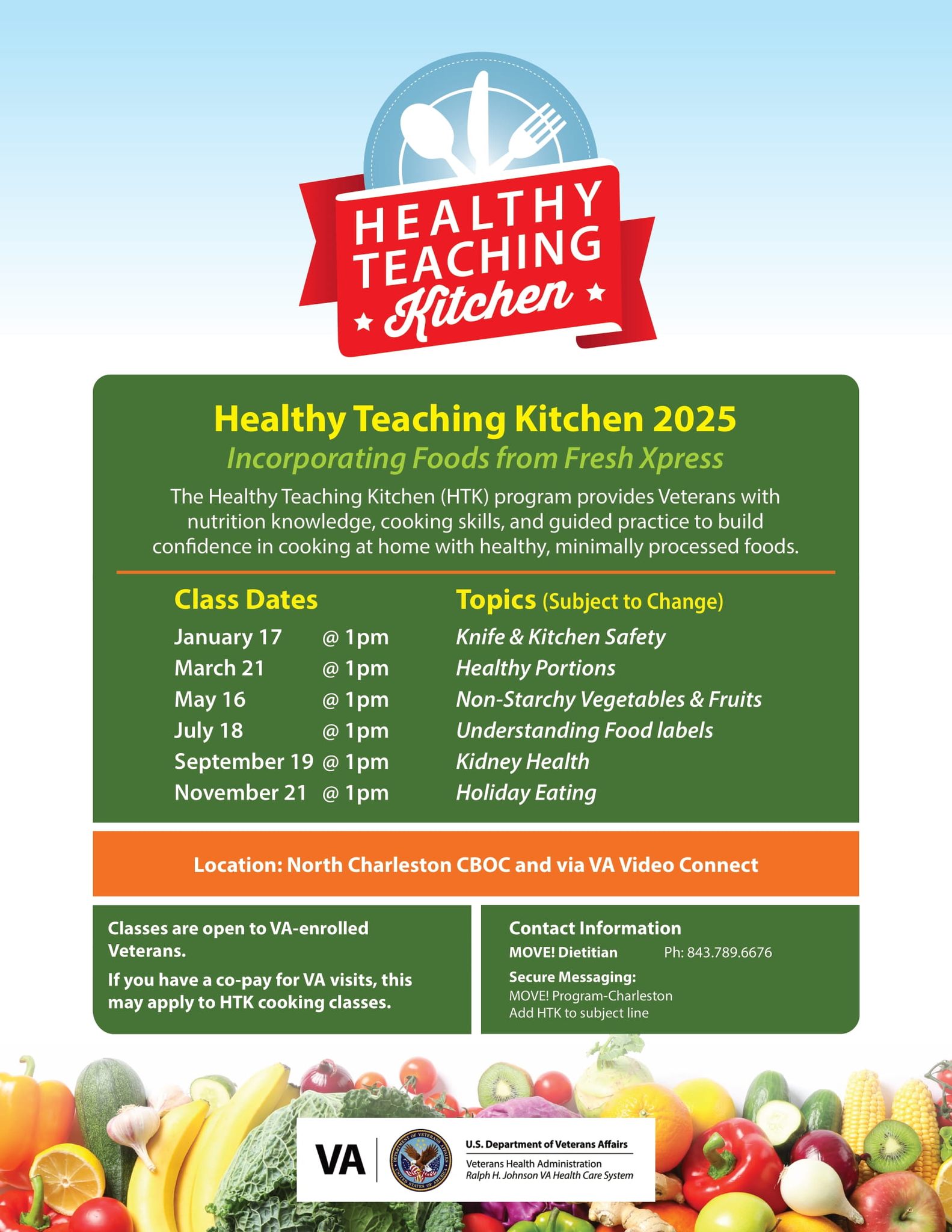 Healthy Teaching Kitchen Class