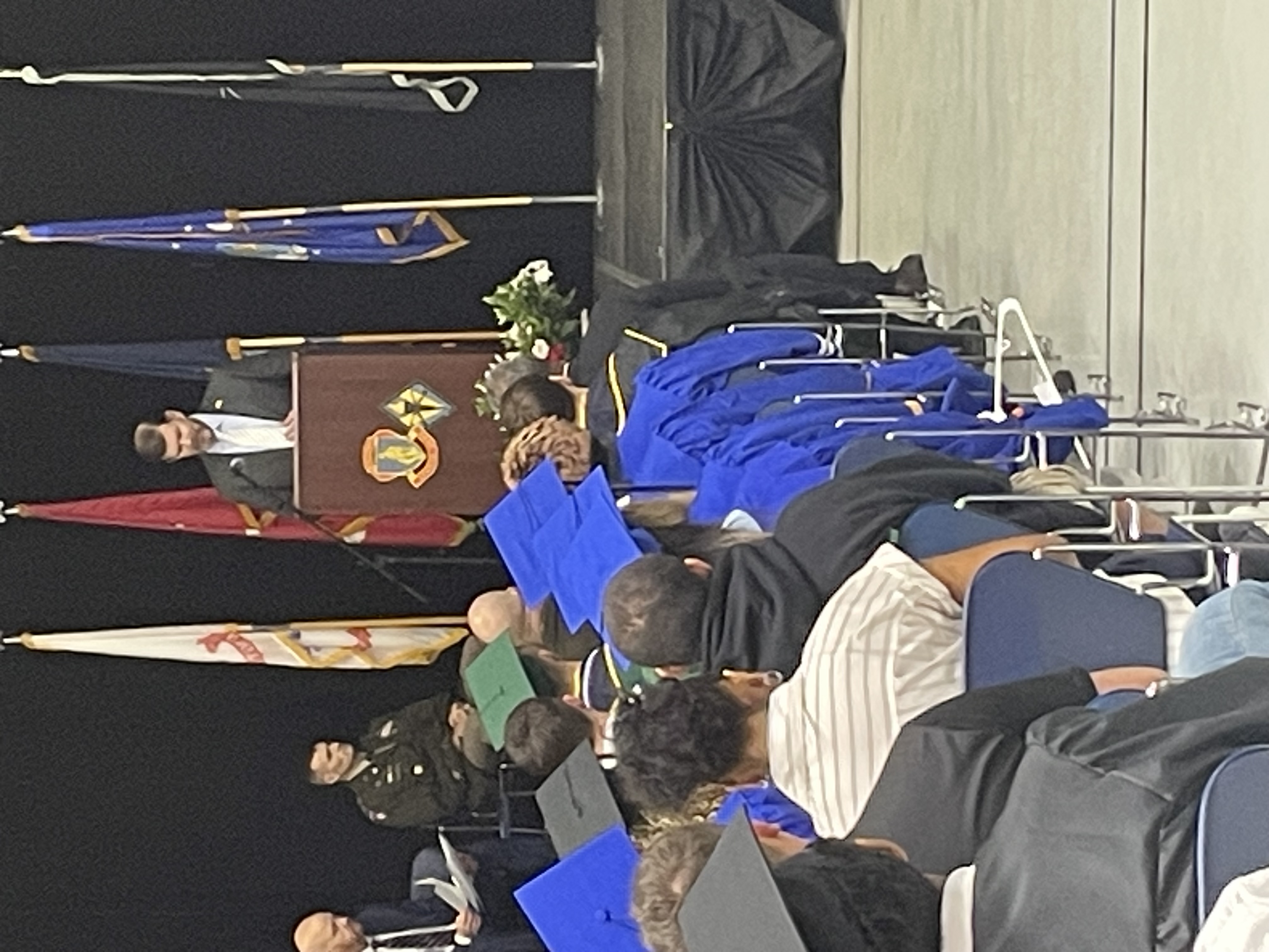 Secretary McCaffrey speaking at podium