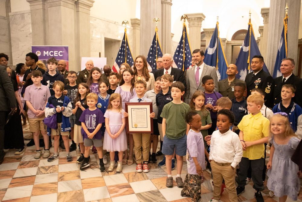 Month of the Military Child Group Photo