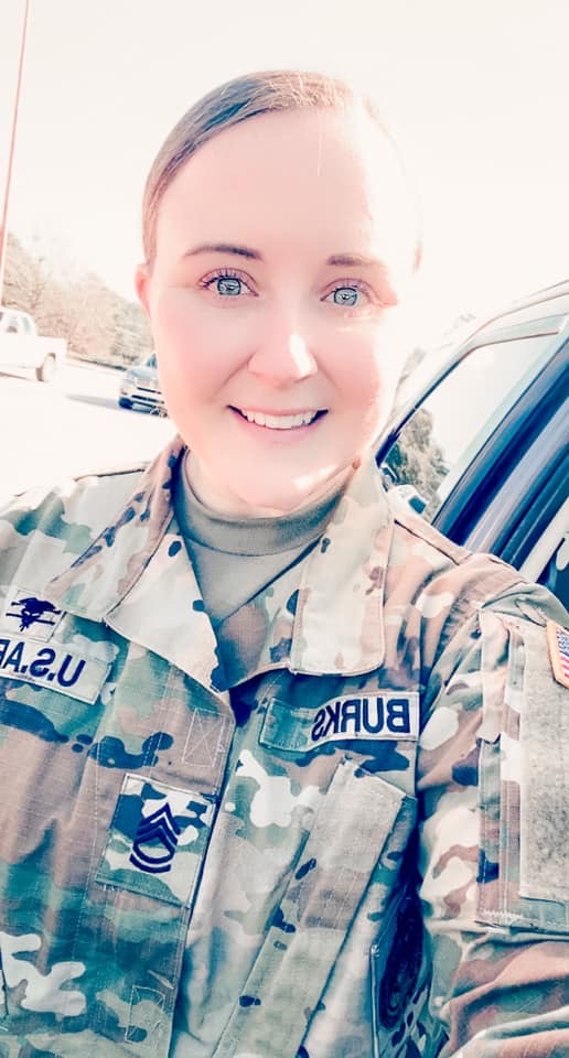 Keala Burks in uniform