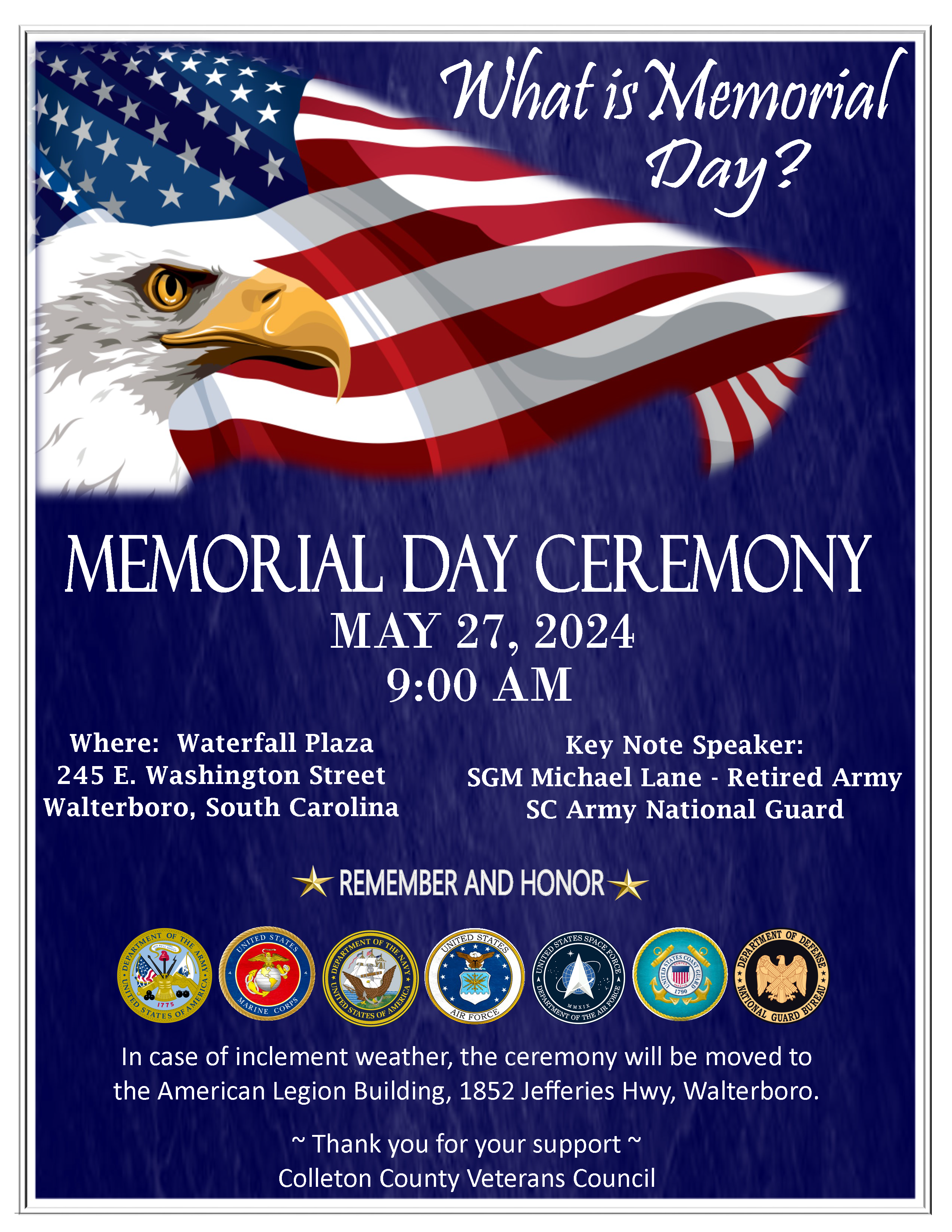 walterboro memorial day