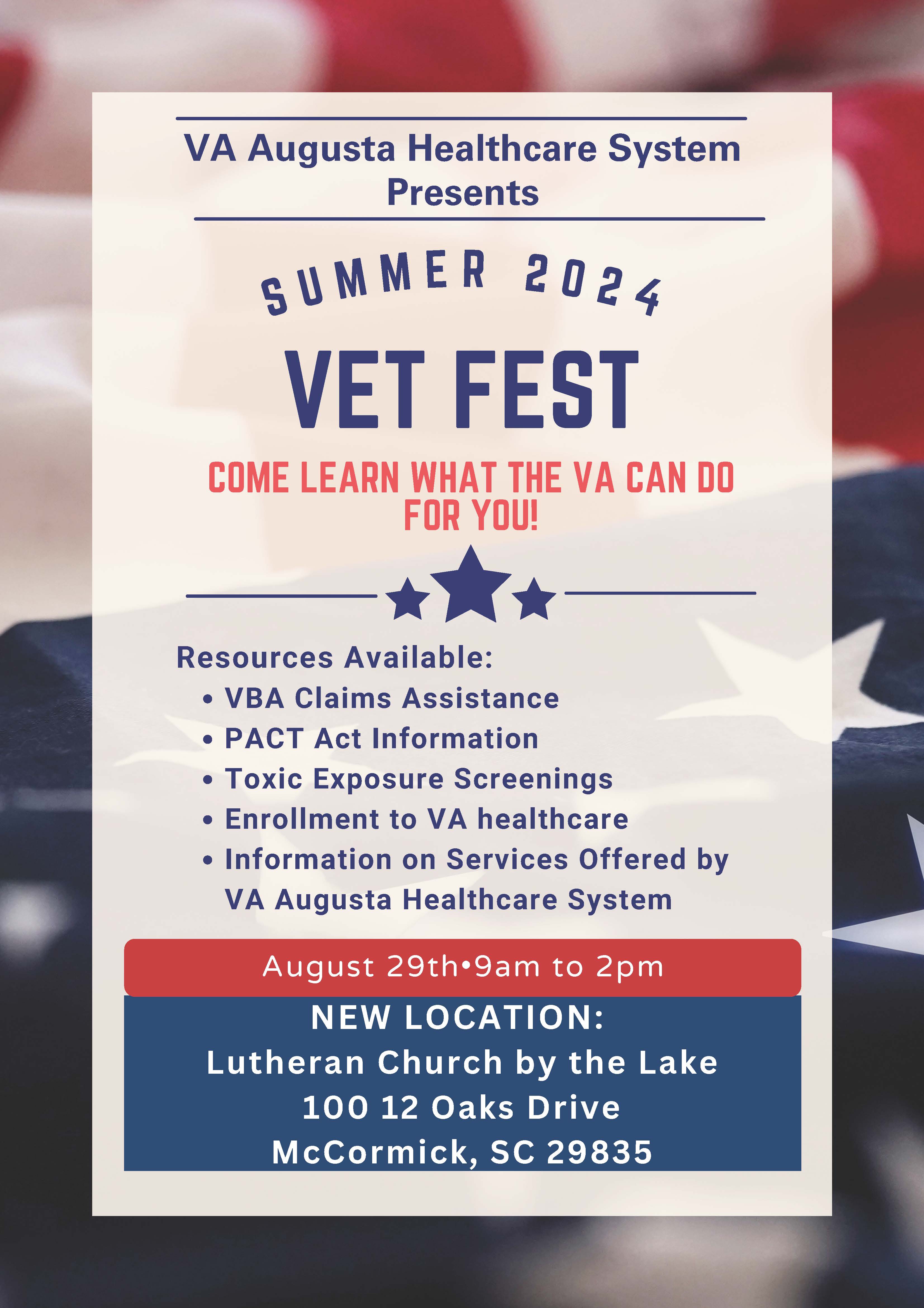 McCormick VetFest Updated