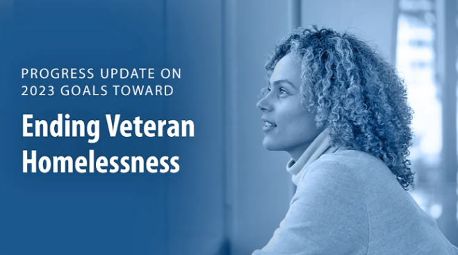 Progress Update on 2023 Goals Toward Ending Veteran Homelessness Graphic