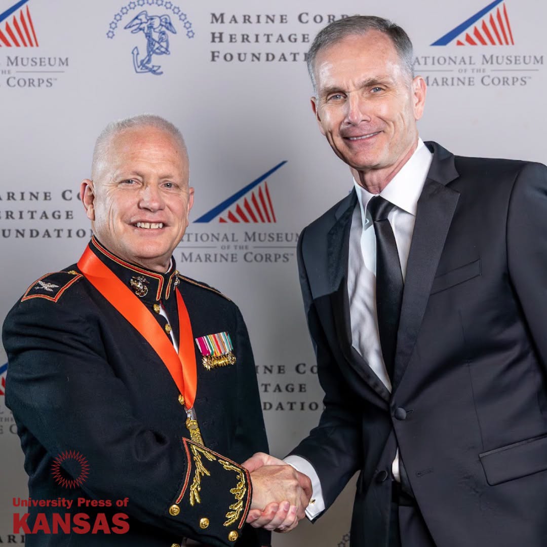 Colonel Rod Andrew, USMC, Ret., receives the Gen. Wallace M. Greene, Jr. Award.