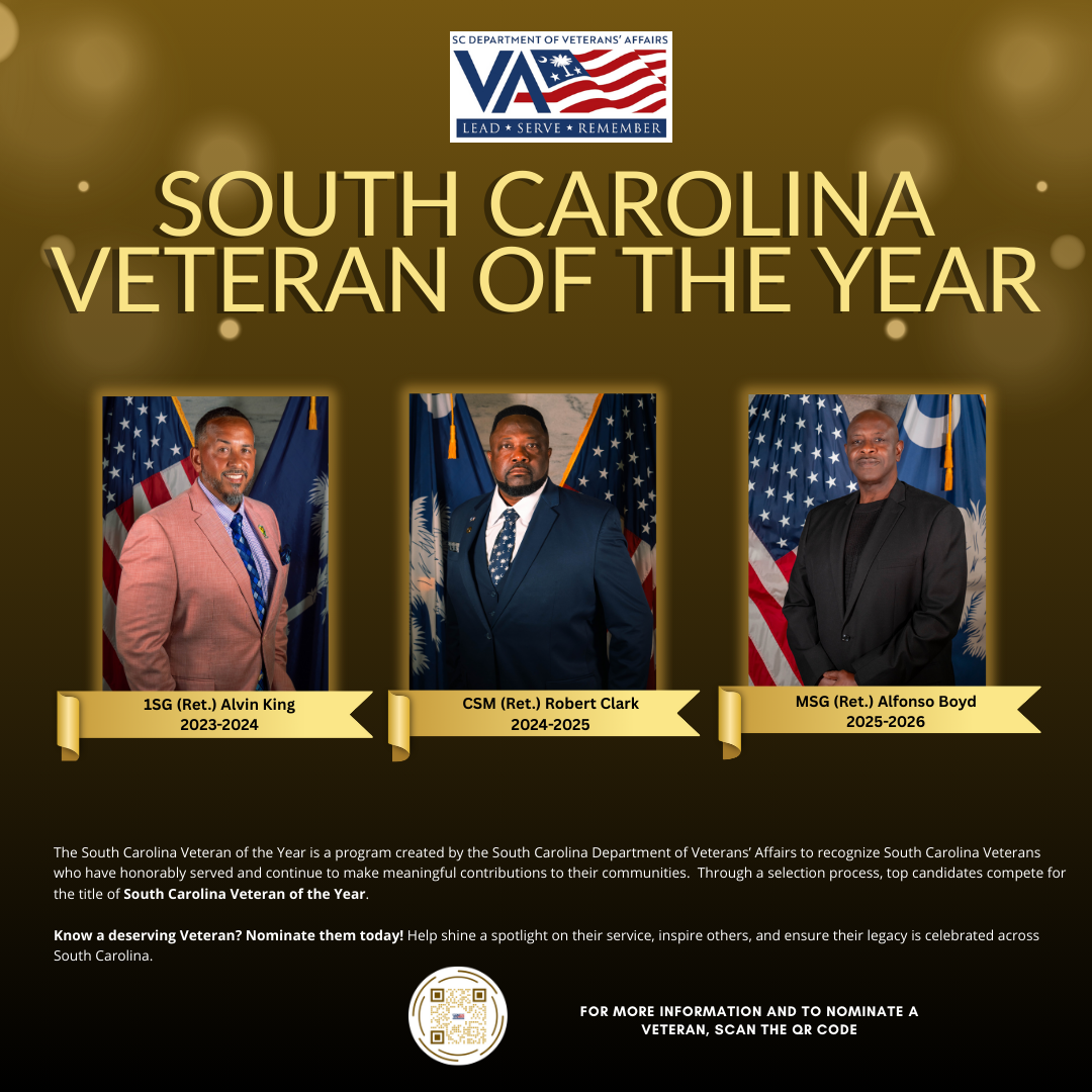 SC Veteran of the Year 2025-2026: MSG (Ret.) Alfonso J. Boyd | SC ...