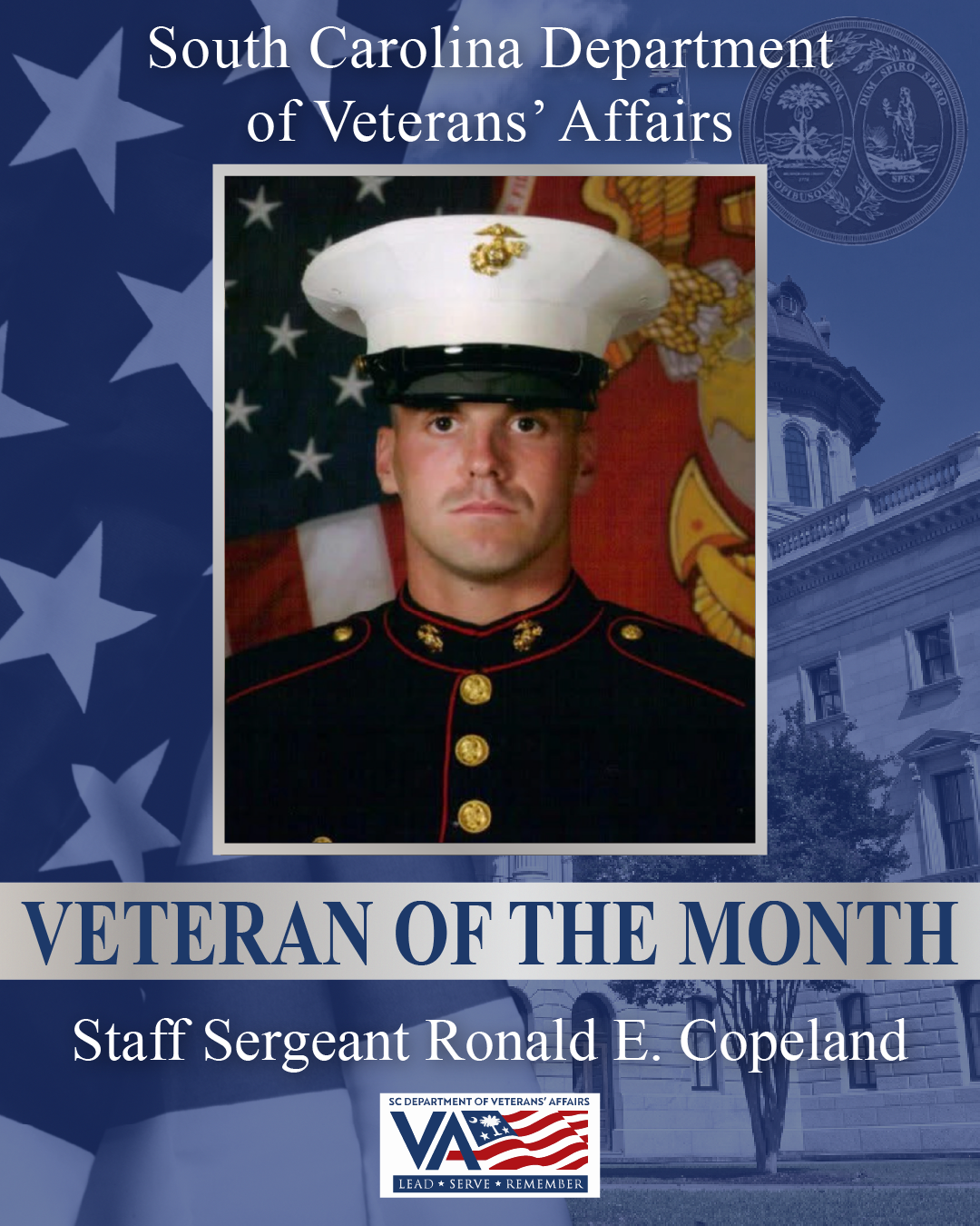 SSG Ronald Copeland Veteran of the Month Graphic