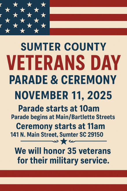 Sumpter County Veterans Day Parade and Ceremony