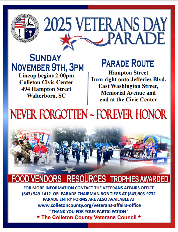 Colleton County Veterans day parade