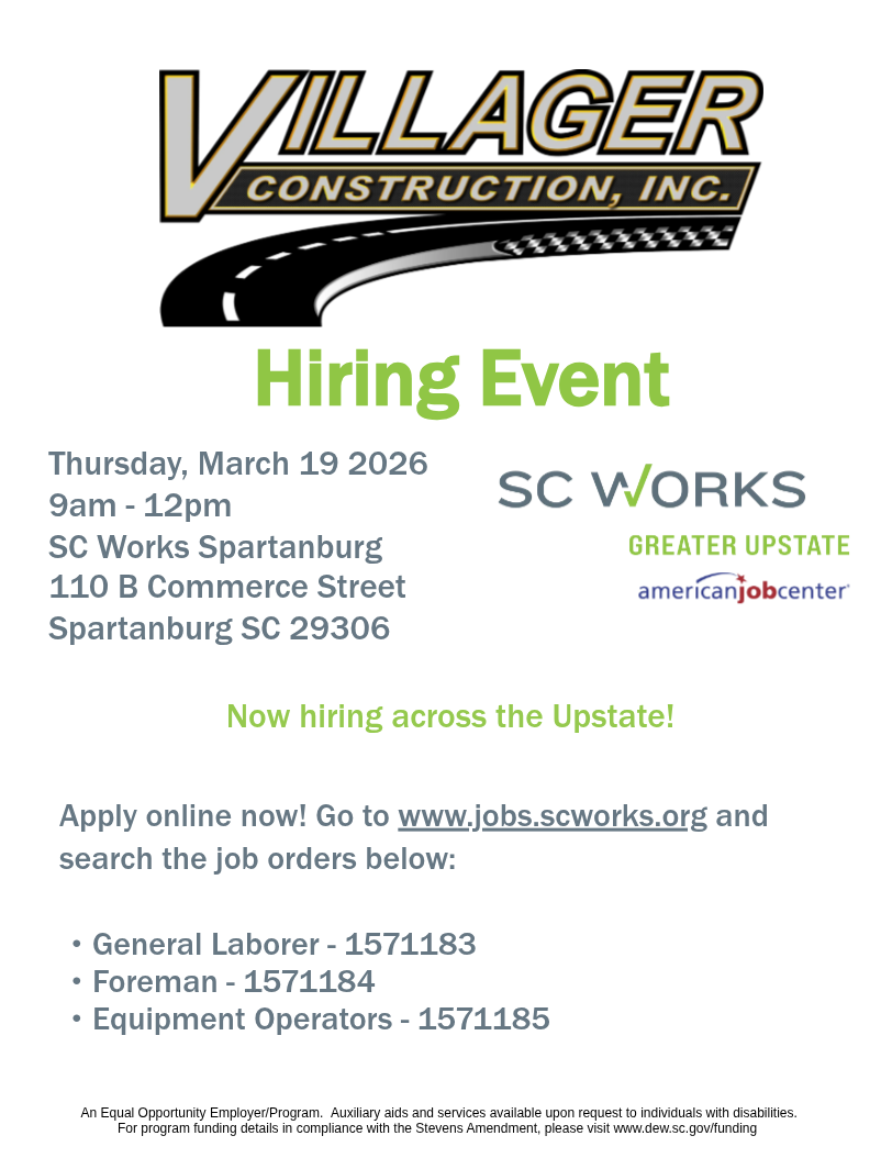 Villager Construction Flyer