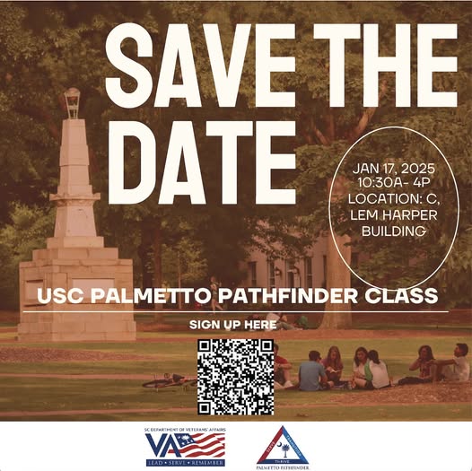 USC Palmetto Pathfinder Class Save The Date Flyer