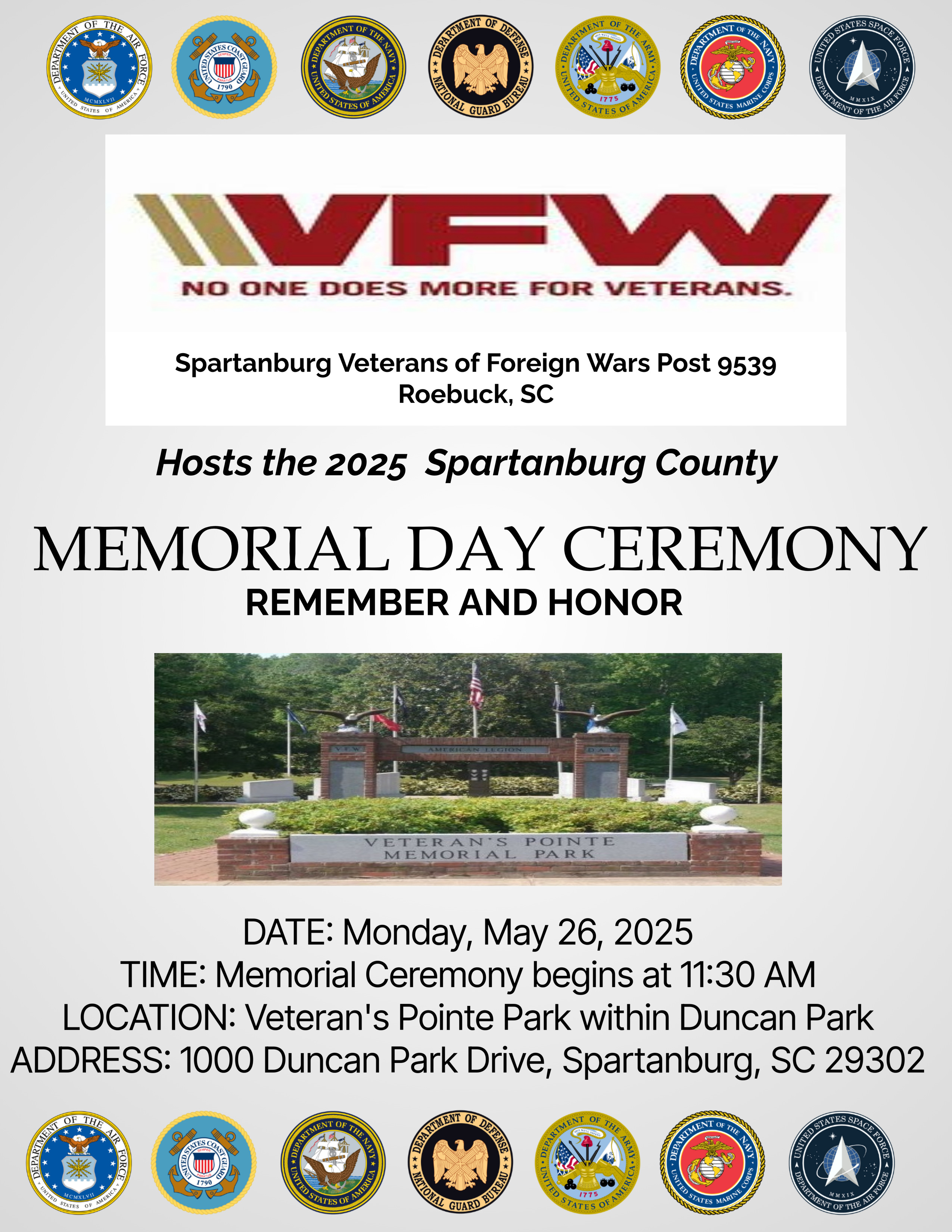 VFW Memorial Day Ceremony