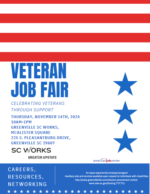 Greenville Veteran Job fair 