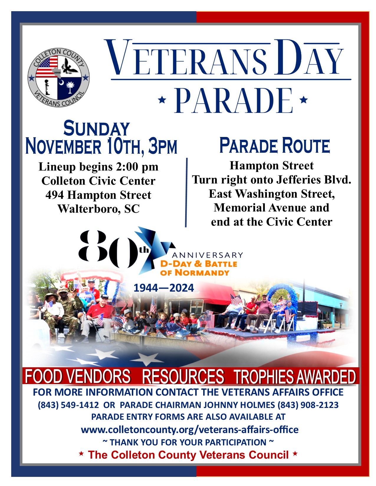 colleton veterans day parade 2024