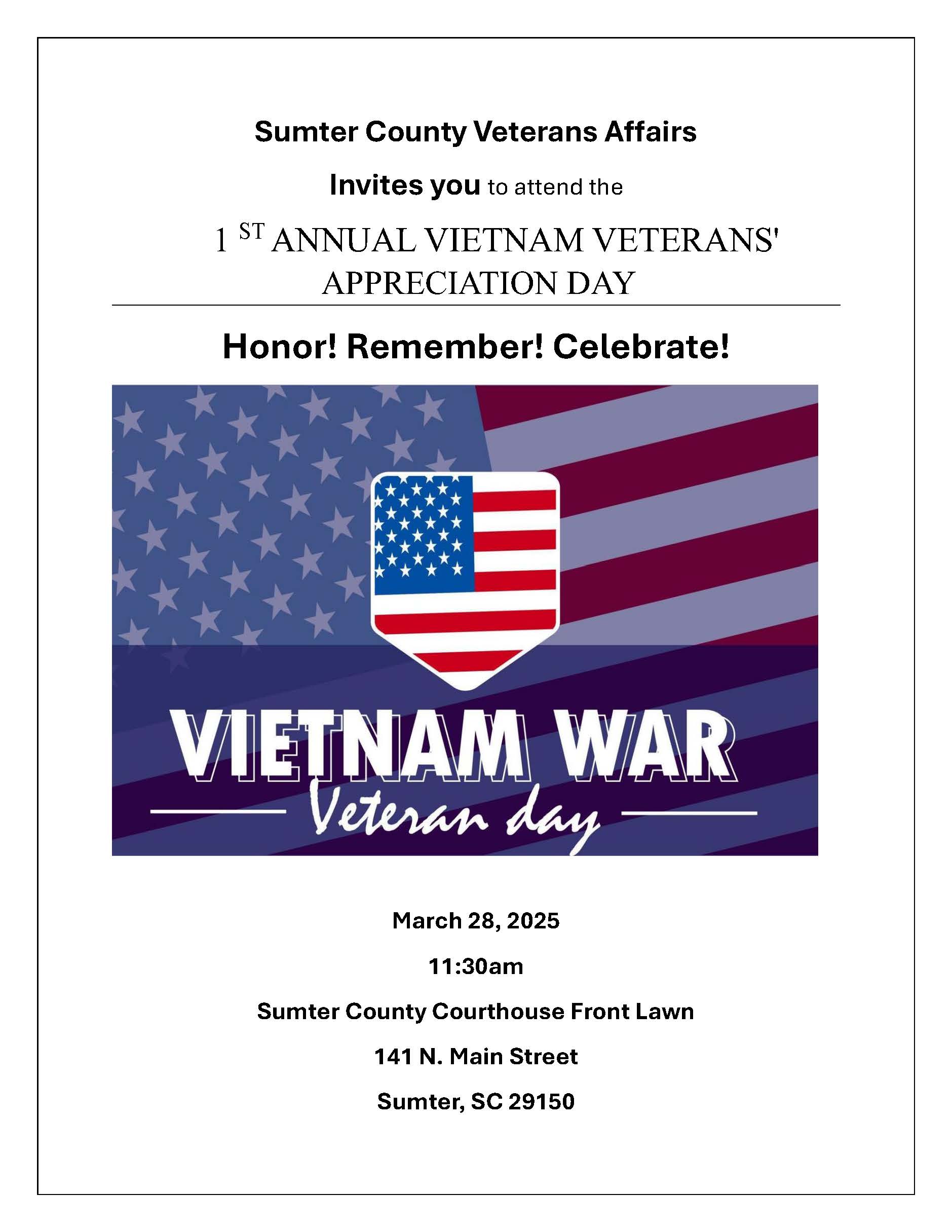 Vietnam War Veteran Day