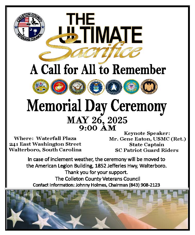 Colleton County Memorial Day event