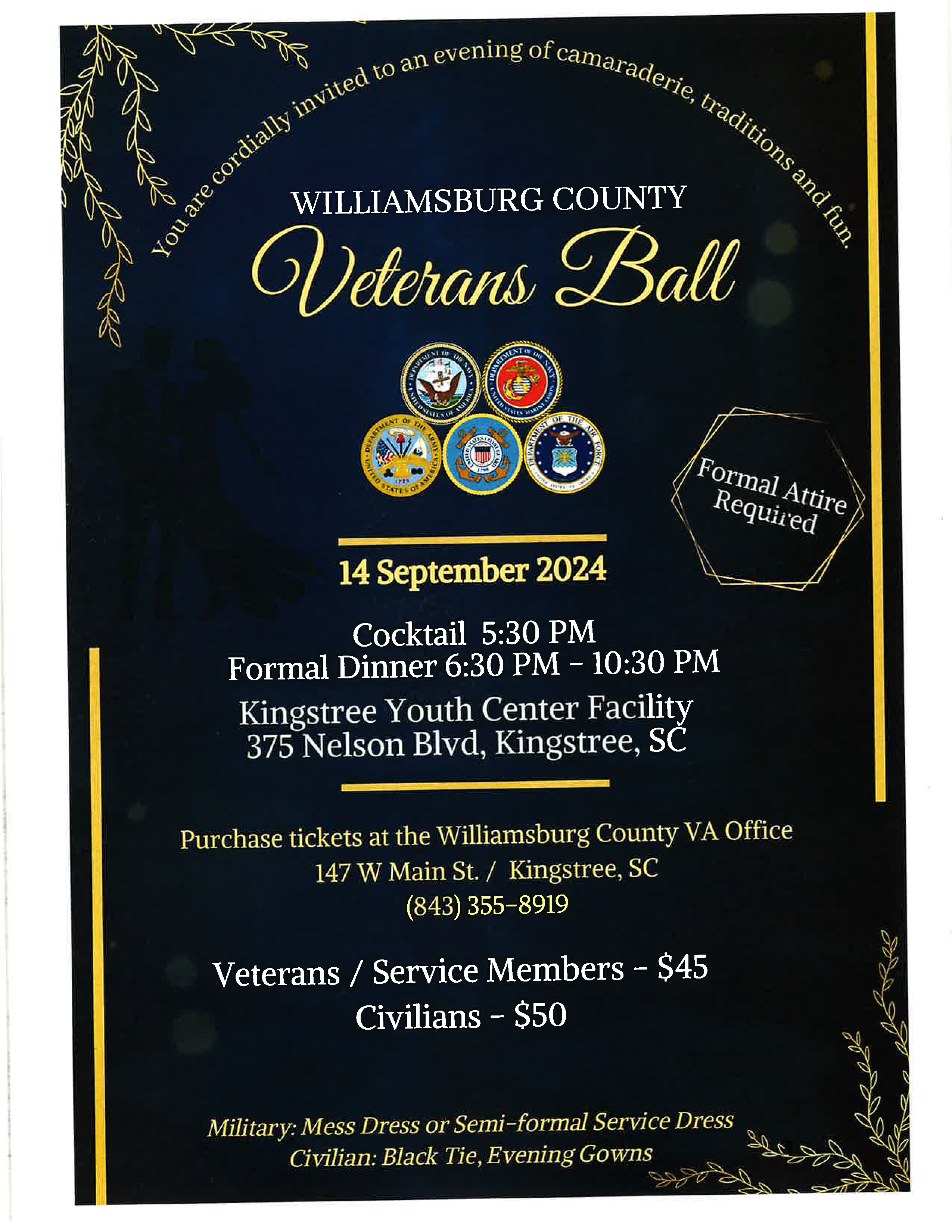 Williamsburg County Veterans Ball