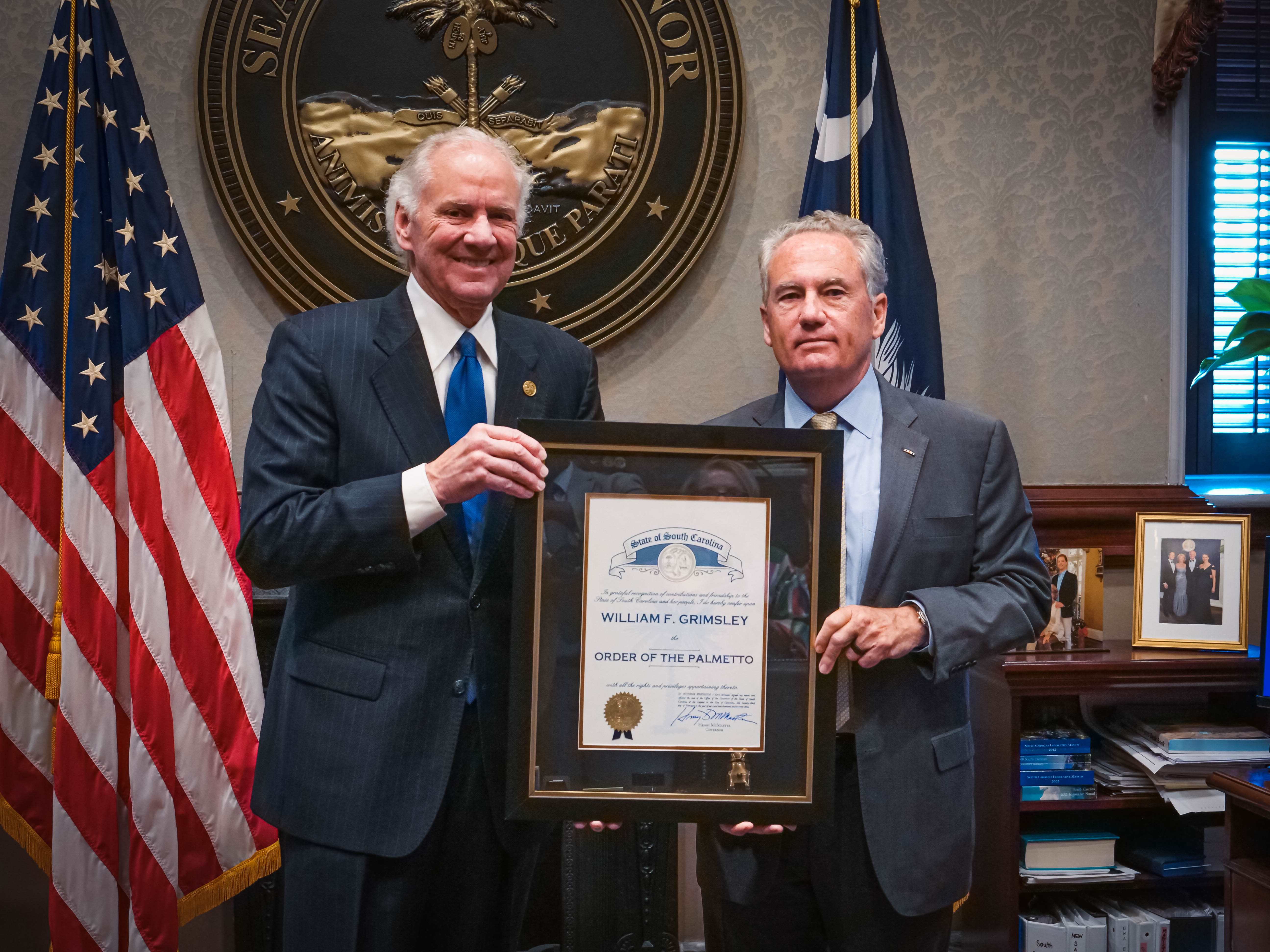 Grimsley and Governor McMaster