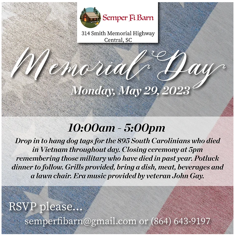 semper fi barn memorial day