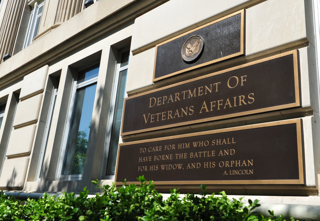 Department of Veterans Affairs sign