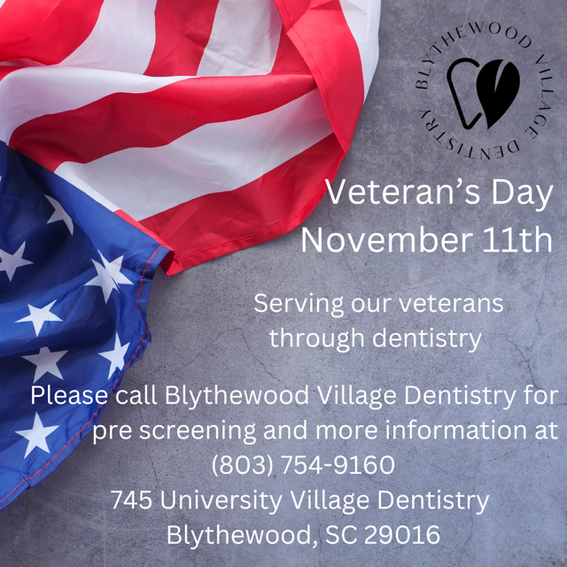 Blythewood Village Dentistry Veterans Day event