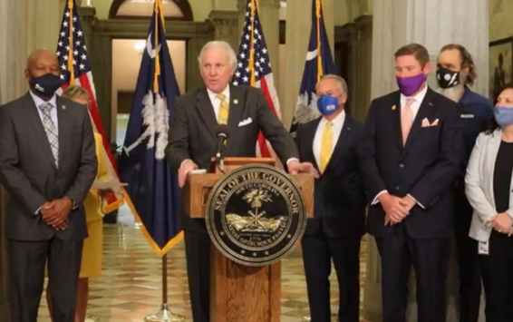 Veterans Virtual Career Fair announcement with Governor McMaster