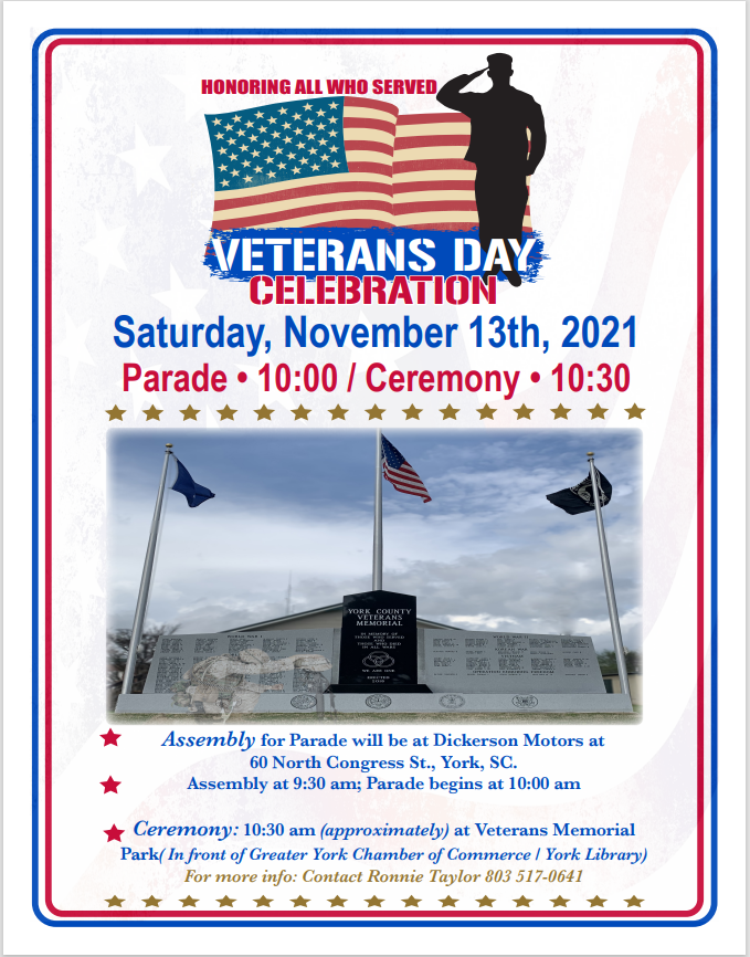 2021 CSRA Veterans Day ceremonies to be held Thursday
